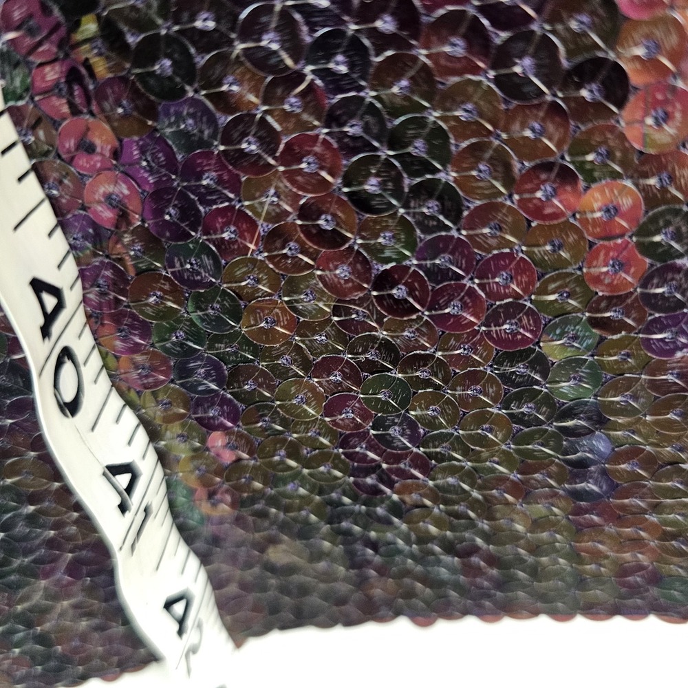 Rebecca Taylor Sequins Pants Womens 4 Purple Pull On Party Event Glam Formal - Picture 10 of 10